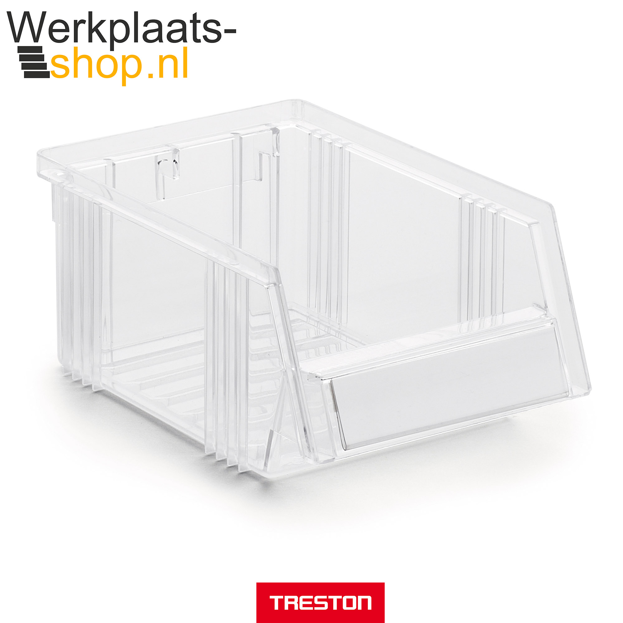 Treston opslagbak 1525-1 Transparant werkplaats-shop
